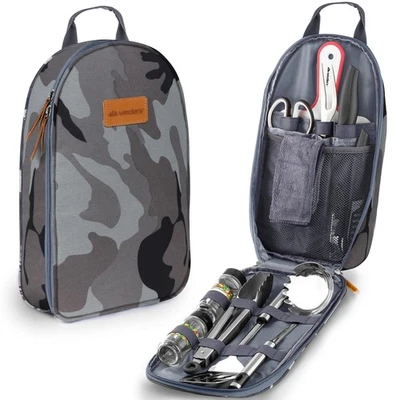 12 Piece Camp Kitchen Cooking Utensil Set Travel Organizer Grill Accessories ... - Image 1 of 4