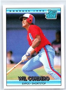 Wil Cordero 1992 Donruss bewertete Rookie Montreal Expos Baseballkarte #2 - Bild 1 von 2