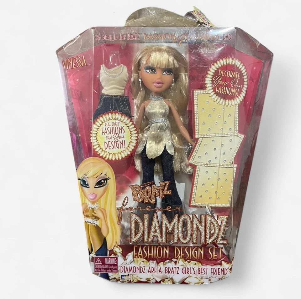 Bratz Forever Diamondz VINESSA Conjunto de Diseño de Moda Muñeca MGA De Colección 2006 Y2K NUEVO Foto 1 de 3