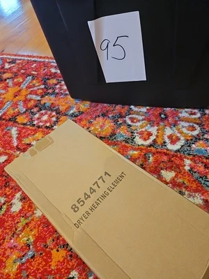 WP8544771 8544771 W10836011 GENUINE OEM WHIRLPOOL Dryer heating element assy B95 - Image 1 of 4