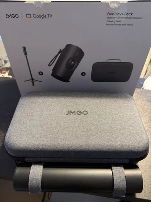 JMGO PicoPlay+ (Plus) Android TV Projektor und JMGO Powerbank-Ständer Bundle - Bild 1 von 3