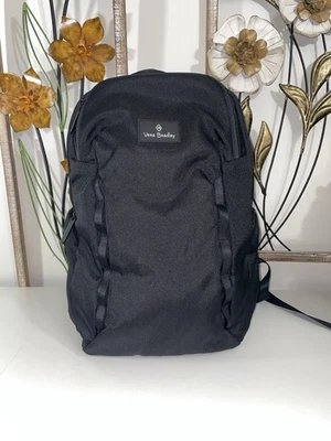 Vera Bradley Lighten Up Sporty Backpack Purse Heather Black Diaper Bag - Image 1 of 4