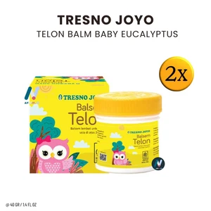 TRESNO JOYO Telon Balm Baby Eucalyptus Natural Relieves Itching Flu Colds 2X40g - Picture 1 of 14
