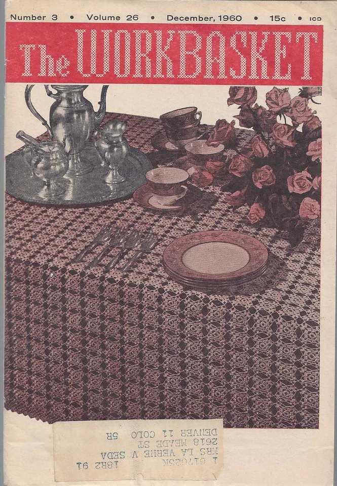 The Workbasket Knit/Crochet/Tatting and Craft Magazine Dec 1960 - Image 1 of 1