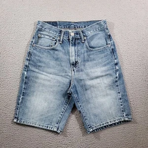 Levis Shorts Boys 29 Blue Medium Wash 505 Straight Fit Casual Denim - Picture 1 of 11