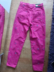 30/34 Tommy Hilfiger Jeans Tommy Jeans Buchstaben Bunt Pink NP 130 - Bild 1 von 4