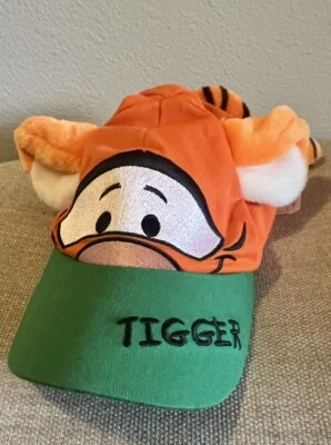Gorra de béisbol Disney World Tigger sombrero niño pequeño talla naranja orejas cola ajustable Foto 1 de 4