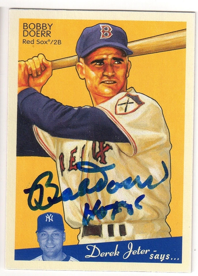 BOBBY DOERR Signed 2008 UD Upper Deck Goudey Card #26 - HOF Autograph - Image 1 of 1