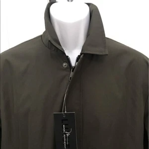 NEW wTag-Men's MARC ANTHONY Olive Slim Fit Short Trench Jacket M or XL - Picture 1 of 4