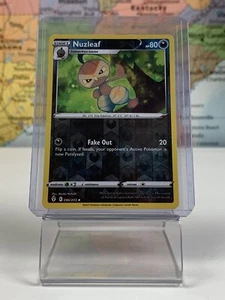 ⚫️ Nuzleaf 096/203 Reverse Holo Pokemon Card Dark Type 2021 - Picture 1 of 5