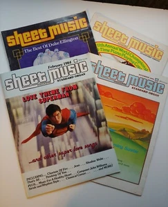 4 alte Noten Zeitschriften Orgel 1984 Superman 1985 Ragtime, Duke Ellington - Bild 1 von 10