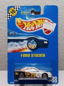 HOTWHEELS "T-BIRD STOCKER" VHTF POINTS BLUE CARD #88, BLACKWALLS ERA Chrome UHS. - Picture 1 of 1