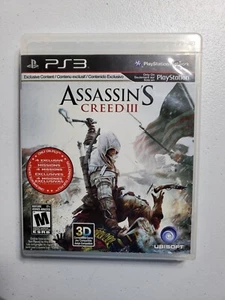 PlayStation 3 Assassins Creed III Video Game - Picture 1 of 7