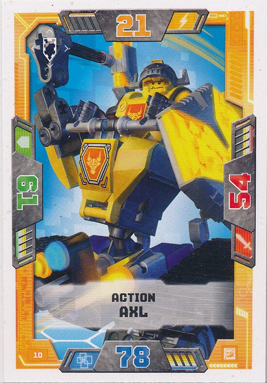 LEGO Nexo Knights Sammelkarten Serie 2 - 10 - Action Axl - Helden - Bild 1 von 1
