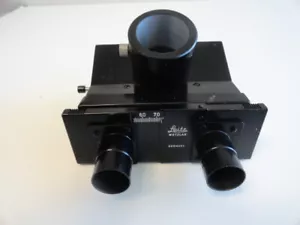 MICROSCOPE DIALUX LEITZ GERMANY TRINOCULAR HEAD with Attachment - Picture 1 of 7