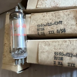 Lot of 4 Matching Quad MIL SPEC JHY 0A2WA Vacuum Tubes August 1956 Made In USA - Picture 1 of 4