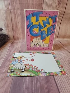 Vintage 1992 Mary Engelbreit Belated Birthday Card Unused - Picture 1 of 8