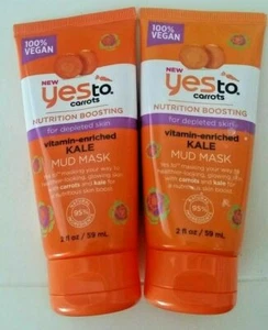 2 PACK Yes to Carrots Nutrition Boosting Kale Mud Mask 2 oz ea - Picture 1 of 1