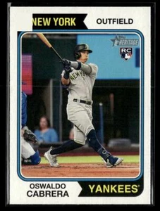 2023 Topps Heritage #135 Oswaldo Cabrera - Picture 1 of 2