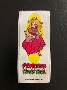 Vtg 1989 Super Mario Bros. 2 PRINCESS Nintendo Topps Game Tip Sticker RARE 80s! - Picture 1 of 2