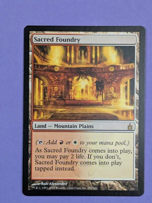 MTG Magic The Gathering: Ravnica: City of Guilds: Sacred Foundry Rare #280/306 - Image 1 of 2