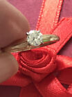 14KT Yellow Gold Bridal Engagement Diamond 0.20TCW  Prong Ring Solitaire