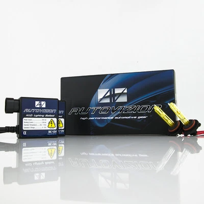 Autovizion Super Compact 9005 HB3 3000K Golden Yellow HID Xenon Kit High Beam - Image 1 of 4
