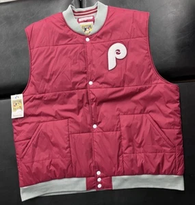 Philadelphia Phillies Mitchell & Ness Cooperstown Collection MLB Vest Size 5XL - Picture 1 of 8