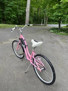 Womens Electra Townie 26" Hot Pink 3 Speed Bicycle with Comfort Seat and Pouch - Picture 1 of 14