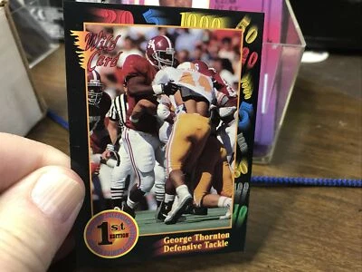 1991 Wild Card Draft #136 George Thornton NM-MT ALABAMA - Image 1 of 2