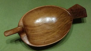 Vintage handgefertigte Holz Ente Servierschale Made in Yugoslavia Volkskunst - Bild 1 von 12