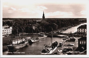 Sweden Linköping Parti med Lidan Vintage RPPC C273 - Picture 1 of 2