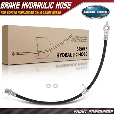 1xMangueira hidráulica de freio dianteiro direito para Toyota Highlander 08-09 Venza RX350 10-14 - Imagem 1 de 4