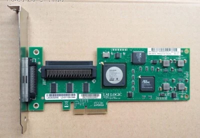 LSI Logic SCSI LVD/SE Controller PCI Express x4 LSI20320IE 439946-001 Tested - Image 1 of 2