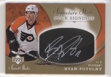2007 Upper Deck Sweet Shot Signature Shots/Saves Puck Signings Ryan Potulny Auto