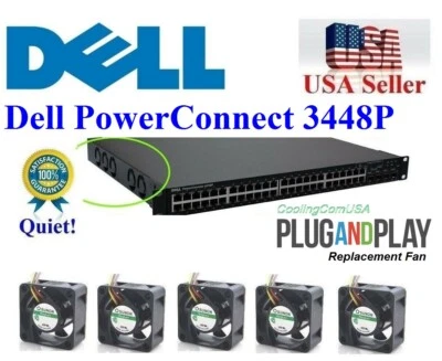 Pack 5x Replacement Fans for Dell PowerConnect 3448P (C5537) - Image 1 of 4