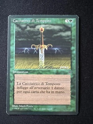 Storm Seeker 1995, Legends U1 Uncommon, Italian MTG Cacciatrice di Tempeste - Image 1 of 4