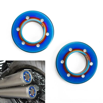 Para BMW R NINE T R9T 2014-2018 Puntas de escape Cubiertas Proteger con tornillos Titanio  Foto 1 de 4