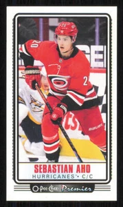 2021-22 O-Pee-Chee OPC Premier Tallboys #P11 Sebastian Aho - Picture 1 of 2