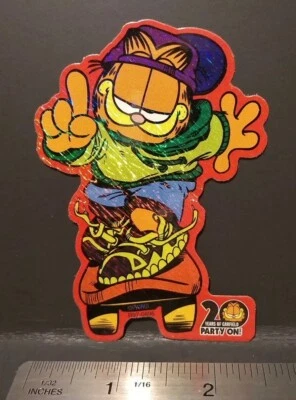 Vintage Stickers Garfield Prism Vending Machine Sticker VTG Skateboard Jim Davis - Image 1 of 4