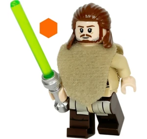 LEGO Star Wars Qui-Gon Jinn minifigura de oso marrón rojizo sw1334a set 75383 (2024) - Imagen 1 de 4
