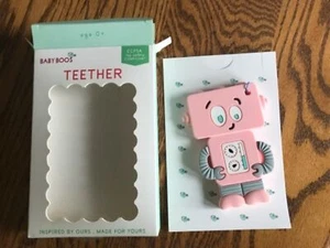 Baby Boos Pink Silicone Robot Teether - Picture 1 of 2