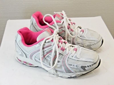 Target Zapatos Atléticos Talla 4Y Niñas Blanco con Ribete Rosa Buen Estado YP8 Foto 1 de 4