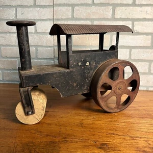 Antique 1920s Pressed Steel Steamroller Toy Boycraft Construction Steam Roller - Picture 1 of 12
