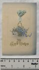 Christmas card - Mahy, St. Sampsons, Guernsey - basket forget-me-nots