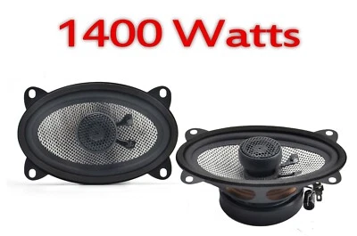 OE AUDIO 4x6” 6x4” New 2 way car audio door shelf speakers pair 1400W POPULAR UK - Image 1 of 4