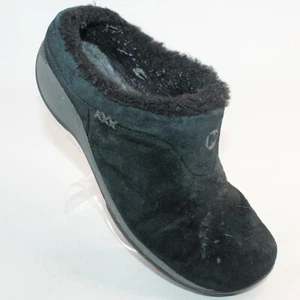 Merrell Primo Chill Womens Sz 8 M Black Suede Fur Lined Slip On Clog Mules - Picture 1 of 11