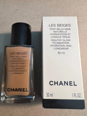 Chanel LES BEIGES HEALTHY GLOW FOUNDATION Hydration And Longwear B110  30ml NIB - Image 1 of 4