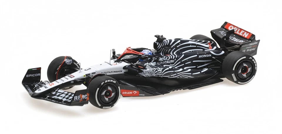 Minichamps 417232203 1/43 ALPHATAURI AT04 DANIEL RICCIARDO LAS VEGAS GP 2023