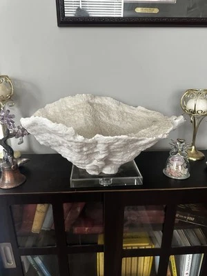 REGINA ANDREW CORAL PIEZA DE ARTE GRANDE BLANCO Foto 1 de 2